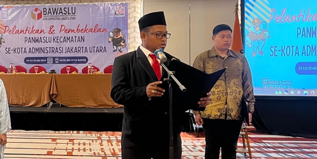 Sambutan Ketua Bawaslu Jakut Johan Bahdi Putera Dalam Pelantikan